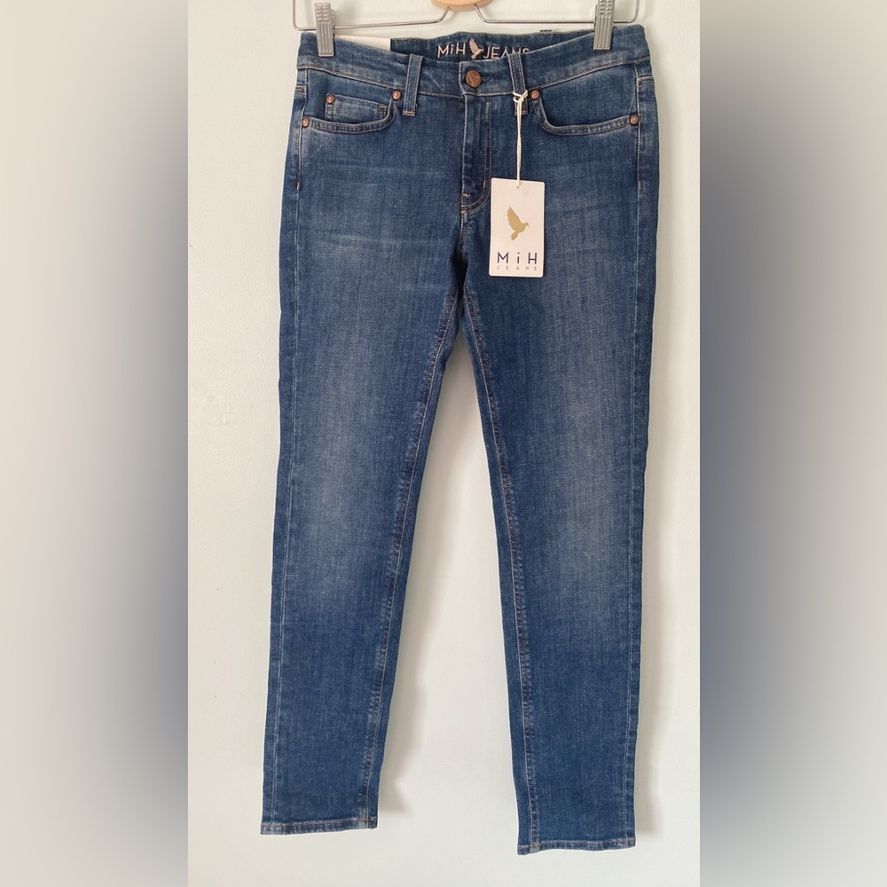 MiH Jeans Breathless Low Rise Skinny Leg New Size 26 Denim Jeans Made in Italy